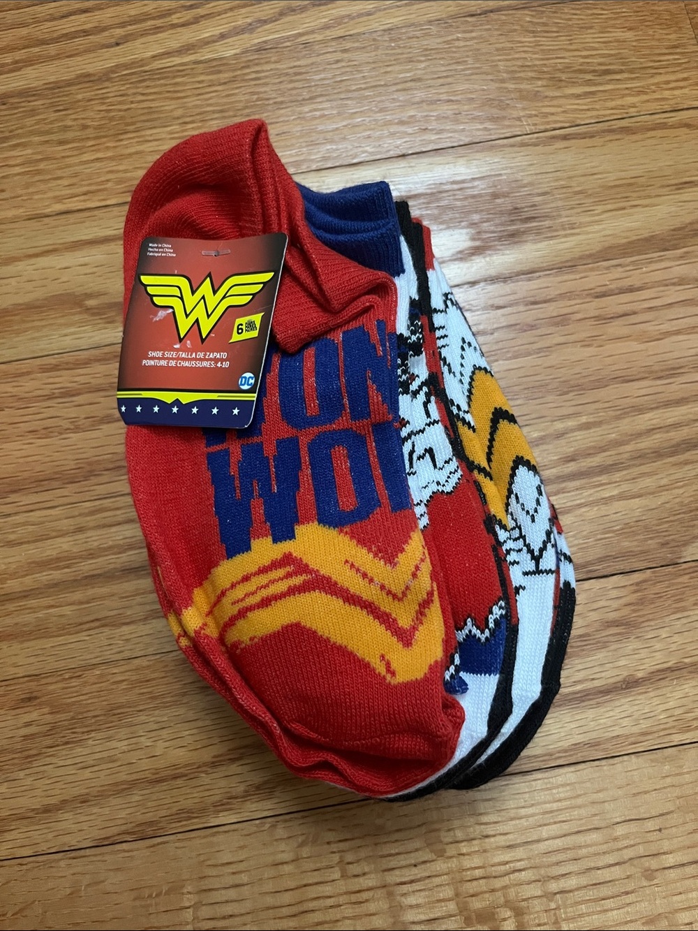 Wonder Woman Socks - Multicolor (6-Pack)